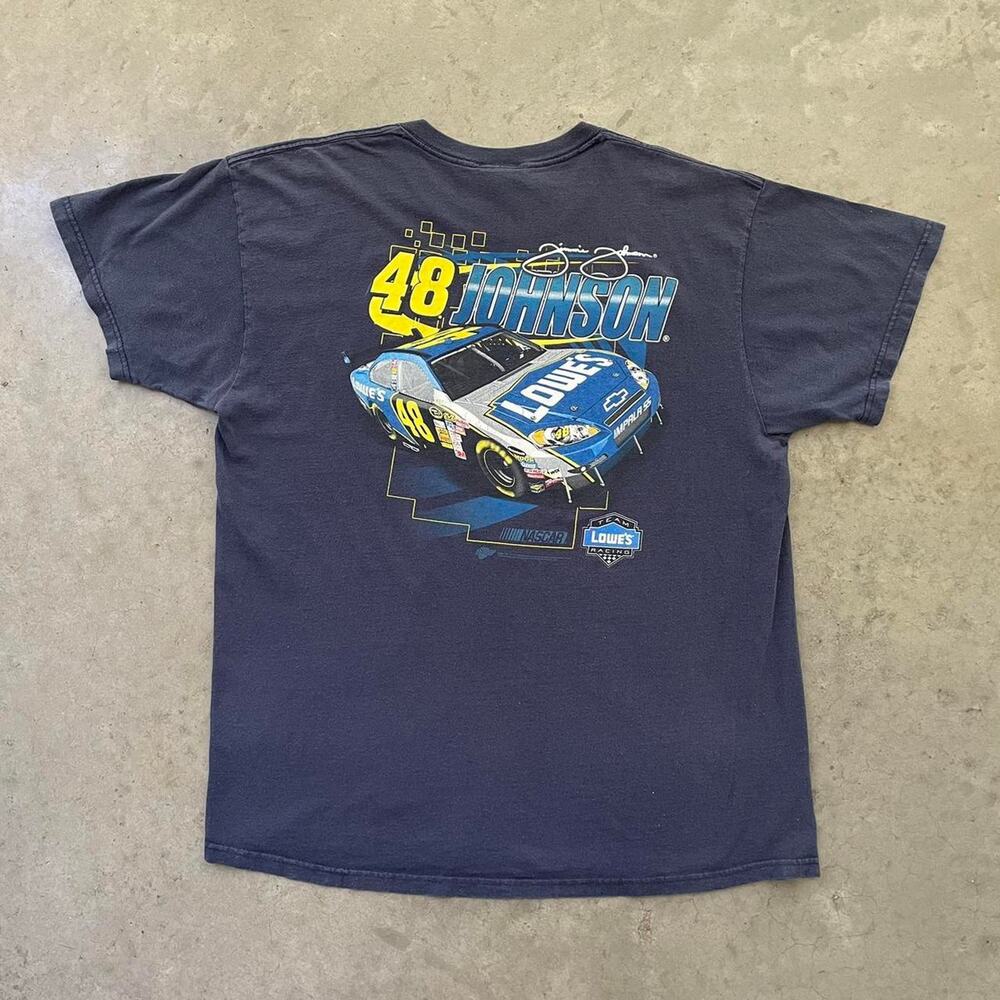 Vintage Jimmie Johnson Lowe’s Nascar Navy T-shirt
